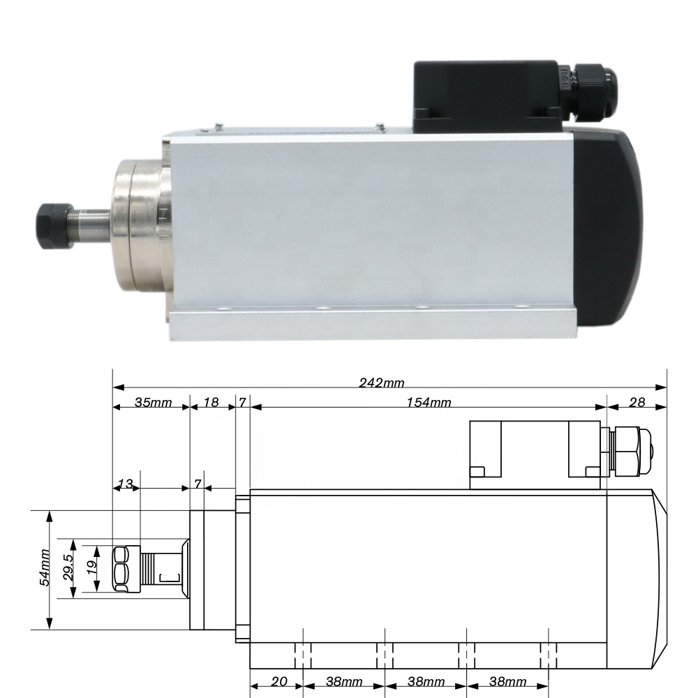 1.5kw Flash raffreddato ad ari - Air Cooled 1.5Kw Spindle Motor Inverter 110V recensione e prezzo