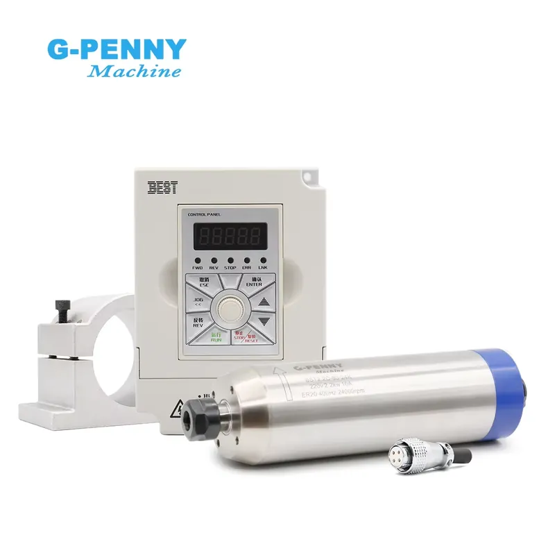 Kit Motore Mandrino G-penny 2. - 2.2Kw Water Cooled Spindle Kit Vfd recensione e prezzo