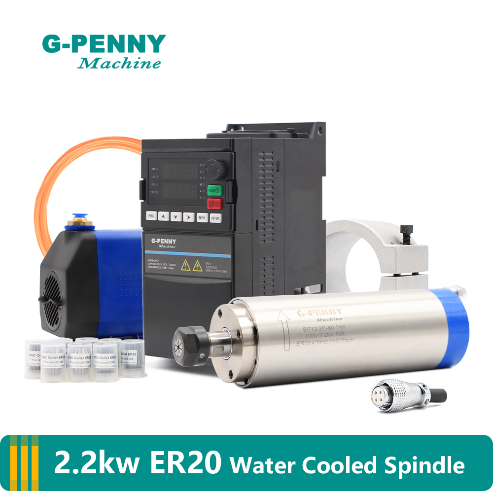 Kit mandrino raffreddato ad ac - 2.2Kw Water Cooled Spindle Kit Vfd recensione e prezzo